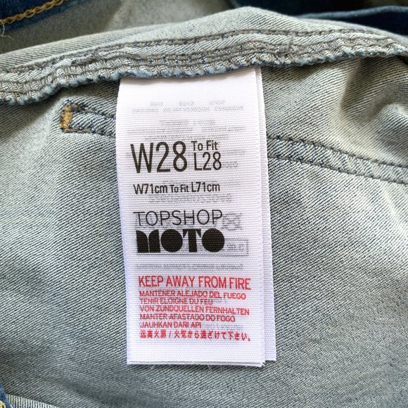 Topshop Light Blue Joni Jeans 28x28 - Picture 8 of 8